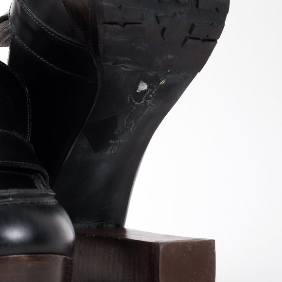 Marni Heeled Platform Leather Moccasins - Picture 5 of 9